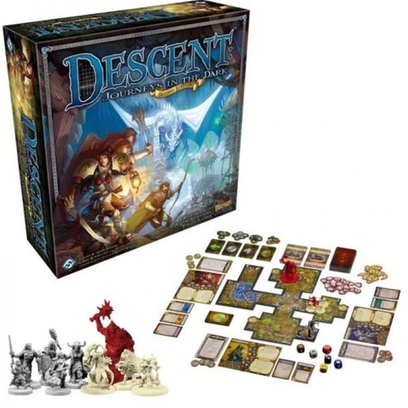RARE & OUT OF PRINT Descent: Journeys in the Dark Board Game - Tabletop Geek - Picture 1 of 11